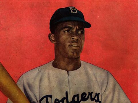 Back cover of Jackie Robinson comic book.