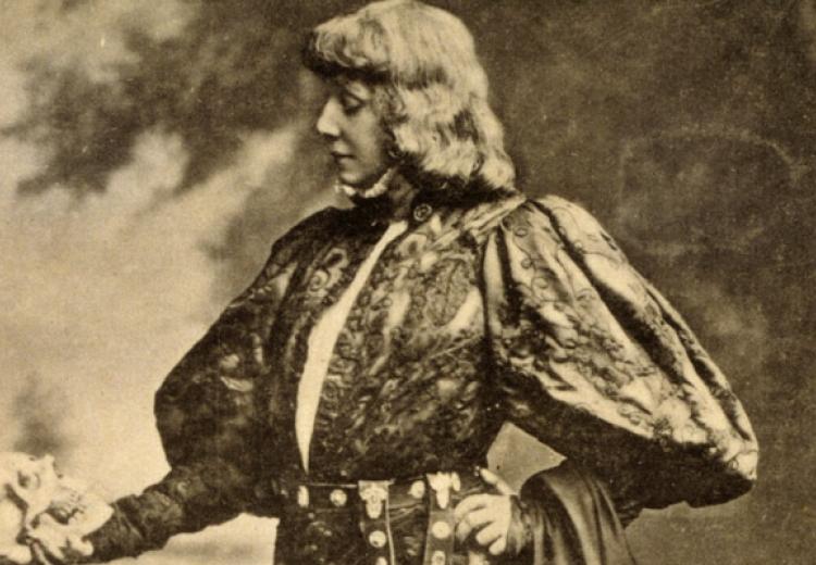 A 19th-century actor playing Shakespeare's Hamlet