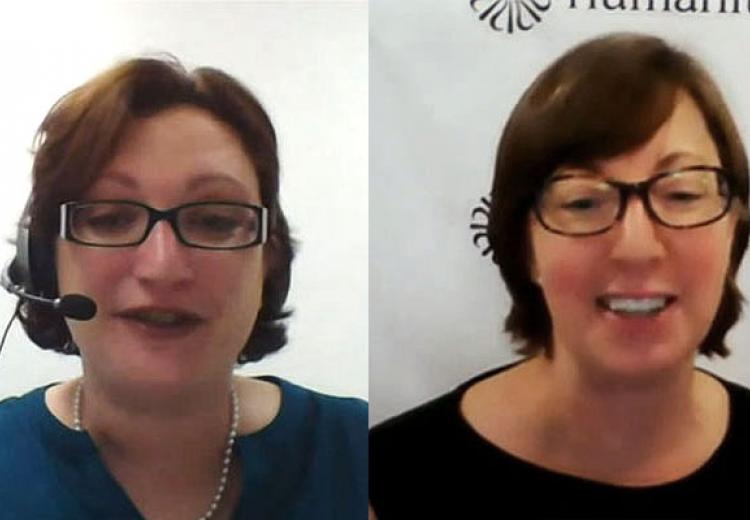 Left: Lynne O’Hara, Director of Programs, NHD, right: Karen Kenton, Senior Progr