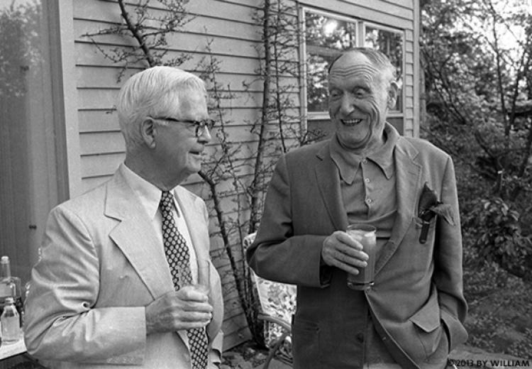 Cleanth Brooks and Robert Penn Warren, photograph by William Ferris