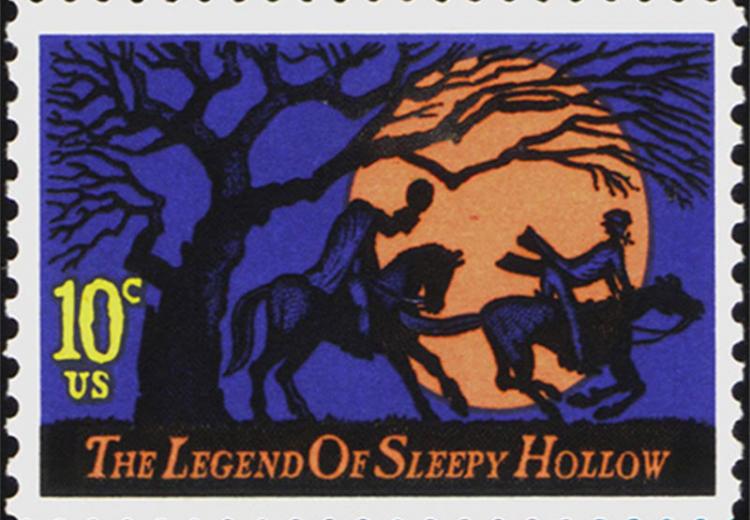 U.S. postage stamp of Legend of Sleepy Hollow