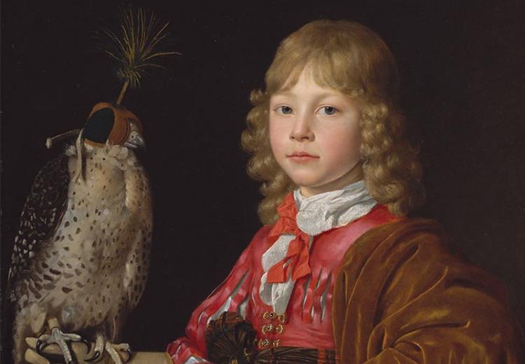 Portrait of a Boy with a Falcon - Wallerant Vaillant.