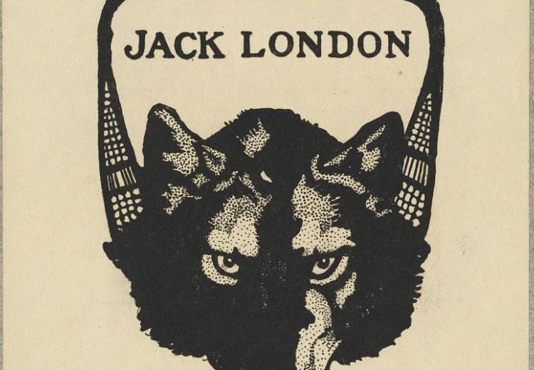 Bookplate of Jack London's White Fang.