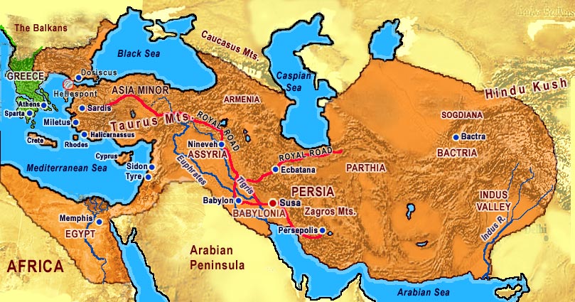 Persian Empire Map