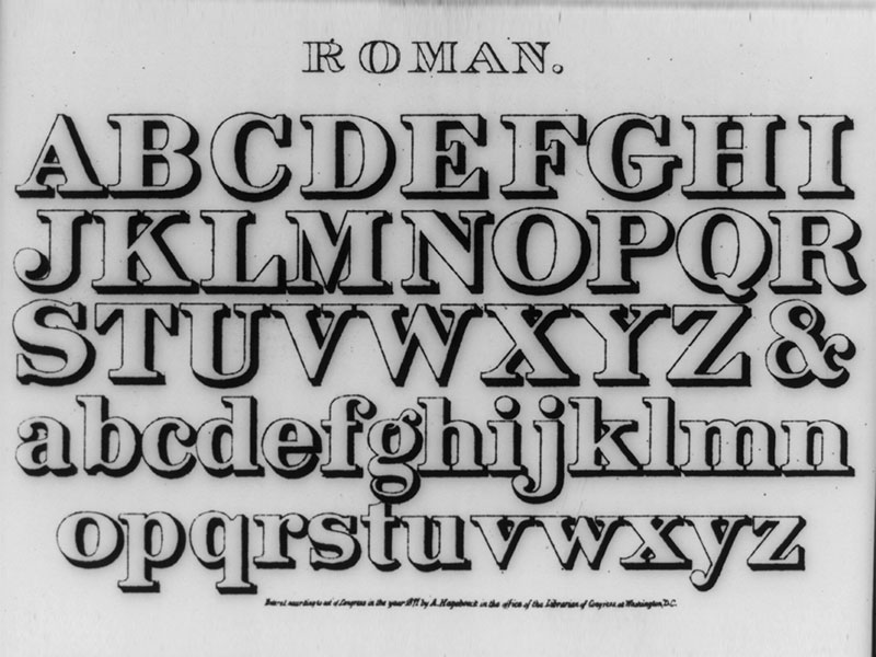 Roman Alphabet Large 