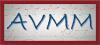 "AVMM" logo AVMM letter across music manuscript backdrop