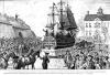 The Federal Procession in New York, 1788. Engraving