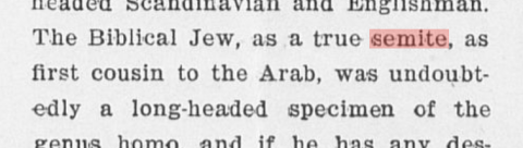 "Semite" in Newspaper