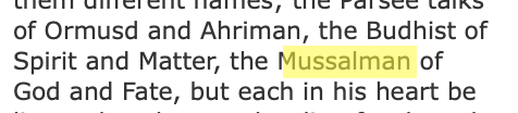 "Mussalman" in Newspaper Text
