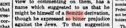"Semitc" in Newspaper