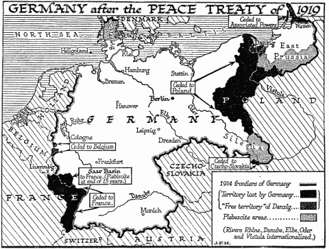Germany after the Peace Treaty of 1919