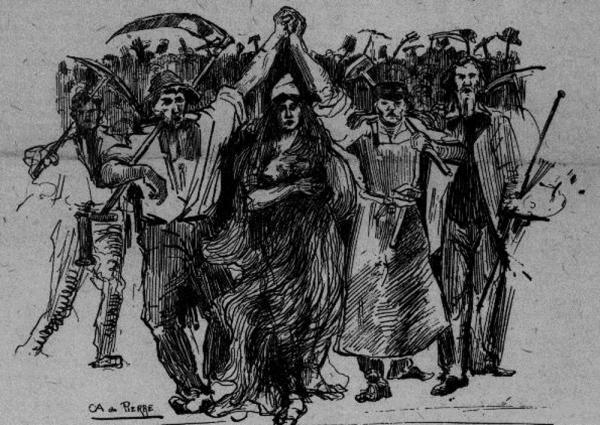 Viva La Comune! cartoon