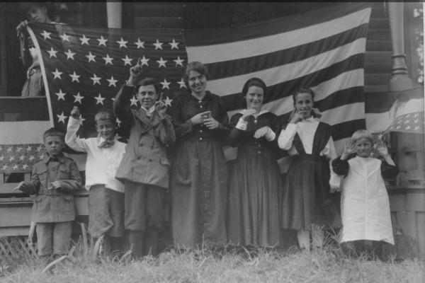 Students from the St. Rita's School for the Deaf, 1918