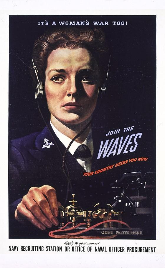 Join the WAVES.&nbsp; Created by John Falter, USNR.&nbsp; &nbsp;