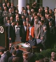 LBJ signing NEH and NEA into existence, 1965