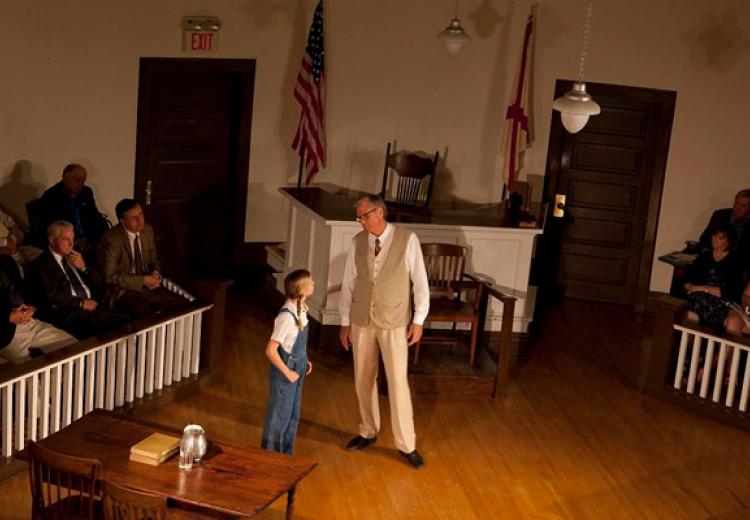 A scene from the play "To Kill A Mockingbird," performed in Monroeville, Alabama