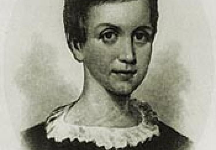 A portrait of young Emily Dickinson