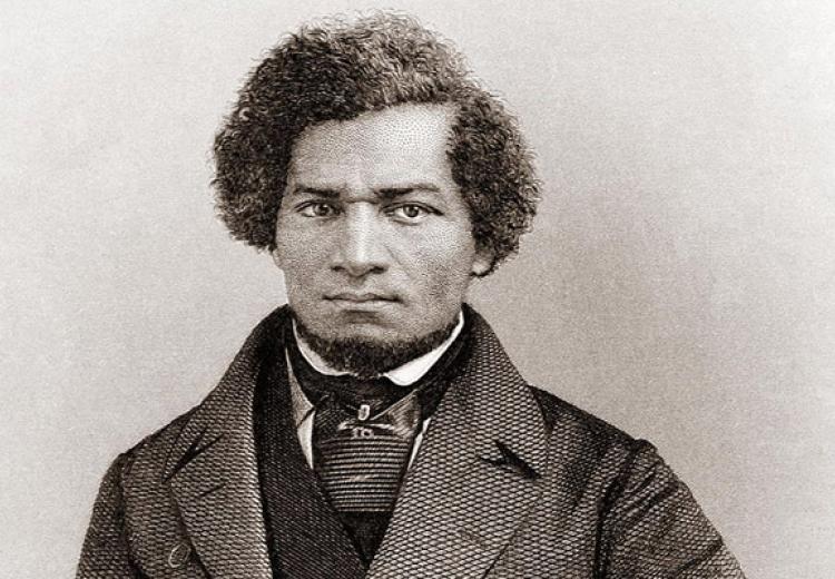 Engraving from daguerrotype of Frederick Douglass as a young man