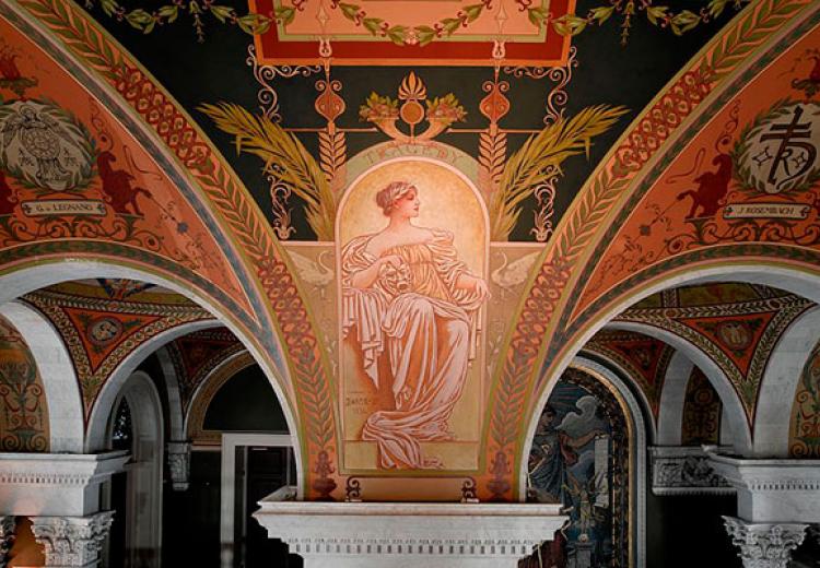 Mural depicting Tragedy in Literature, Library of Congress Jefferson Building