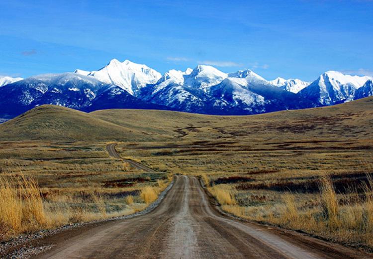 Vista Mission Mountains, National Bison Range, Montana