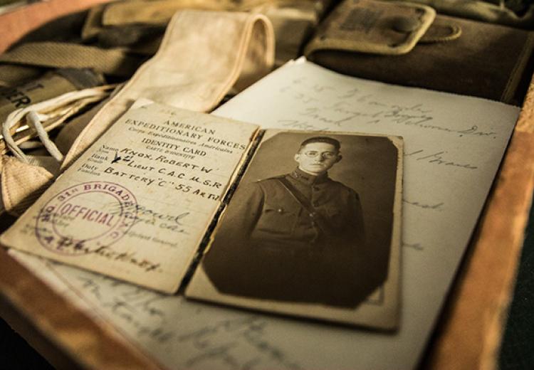 World War One soldier's identity document. Robert Knox