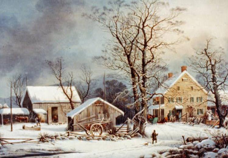 Currier & Ives, “Winter in the Country: A Cold Morning”, ca. 1863