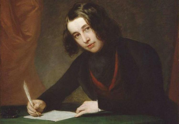 Painting of a young Charles Dickens