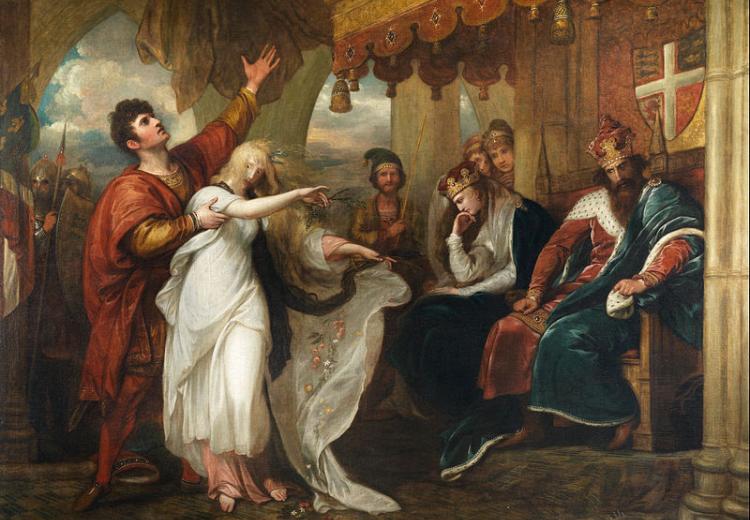  Hamlet: Act IV, Scene V (Ophelia Before the King and Queen)