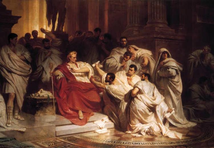 The Assassination of Julius Caesar by Vincenzo Camuccini