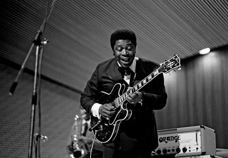 B.B. King, Live in Audimax der Uni, Hamburg, November 1971.