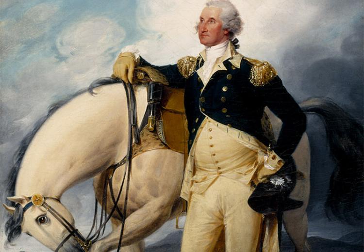 George Washington at Verplanck's Point by John Trumbull