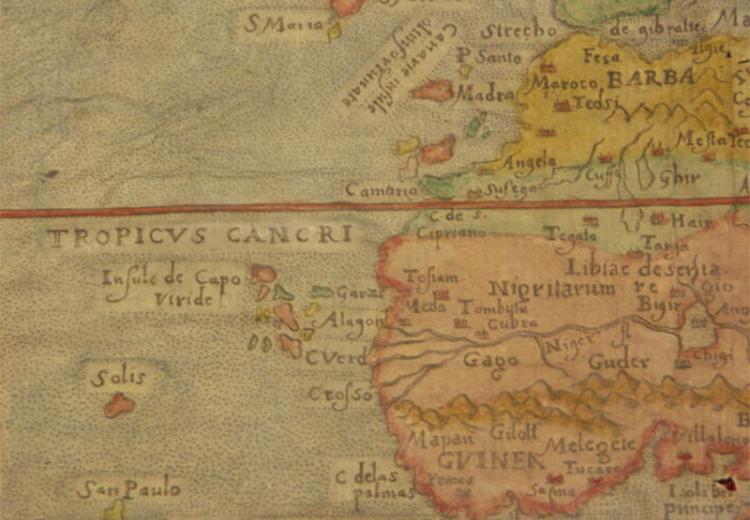 1659 French Map of Northwest Africa, depicting the areas covered in this curriculum unit.