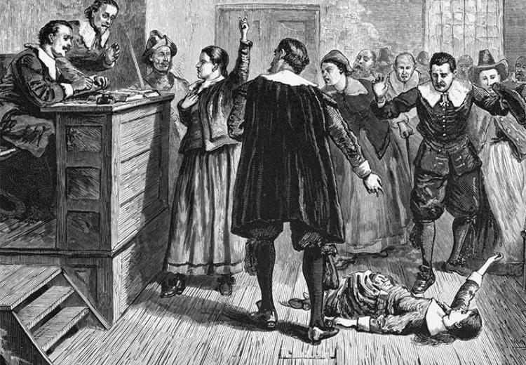 Witchcraft trial at Salem Village