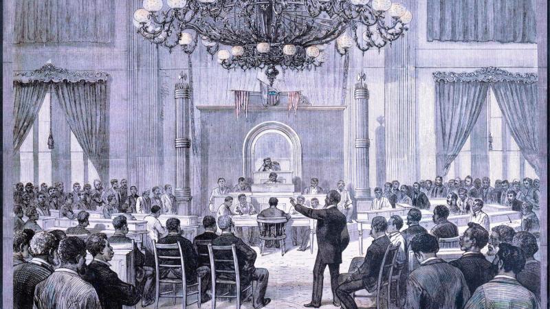 The Nashville Convention of 5-7 April 1876 as shown in Frank Leslie's Illustrated Newspaper.
