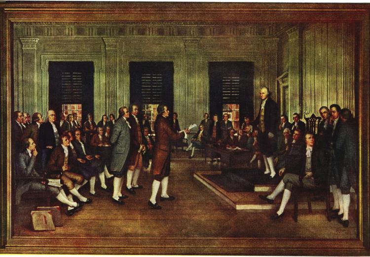 Alexander hamilton on the shop adoption of the constitution