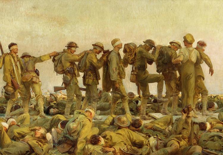 John Singer Sargent's, Gassed (1919)