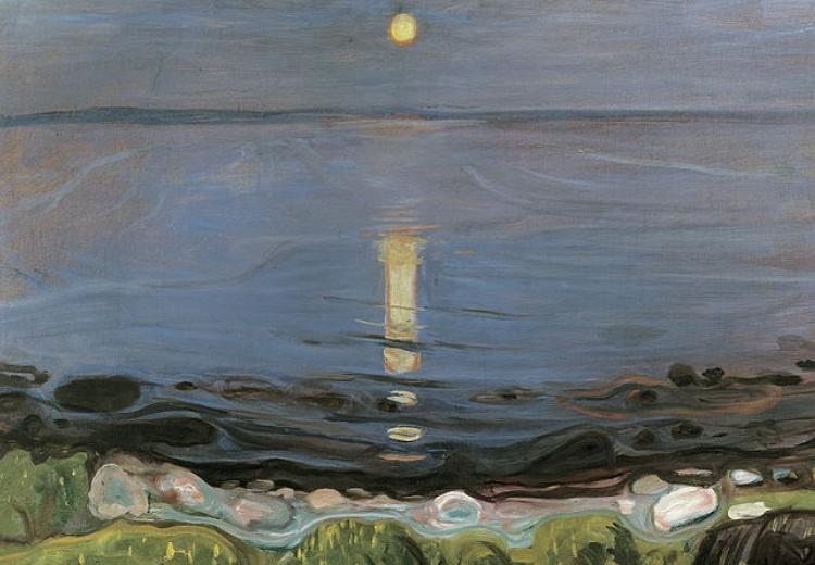 "Summer Night by the Beach" by Edvard Munch (1902-1903)