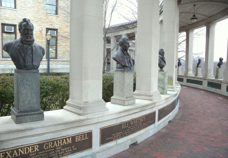 Photo of the Hall of Fame for Great Americans at Bronx Community College in New York City.