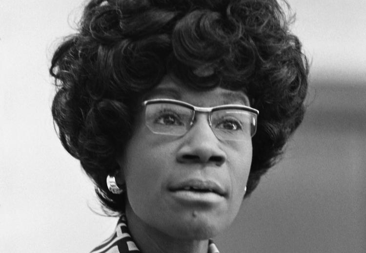 Shirley Chisholm, future member of the U.S. House of Representatives (D-NY), announcing her candidacy in 1972.