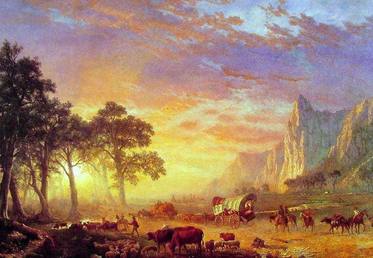 "The Oregon Trail" (1869) by Albert Bierstadt