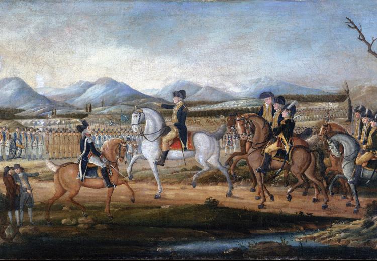 The Whiskey Rebellion. Artist unknown, attributed to Frederick Kemmelmeyer (1795).