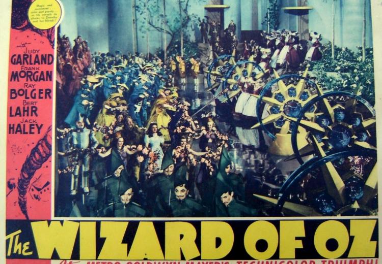 Lobby card from the original 1939 release of The Wizard of Oz.