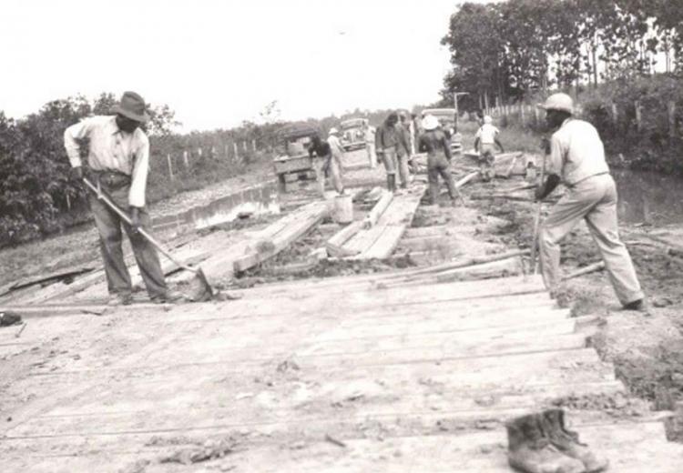 African American civilian conservation corps workers.