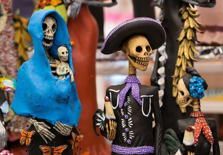 Day of the Dead figures in Mexico