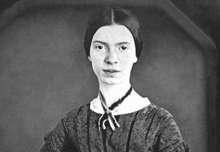 Daguerreotype of the poet Emily Dickinson, taken circa 1848.