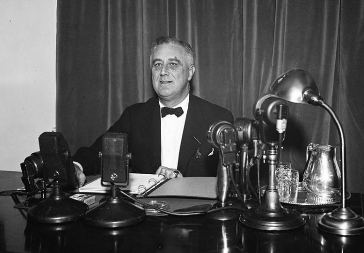 Franklin D. Roosevelt Fireside Chat, 1937.