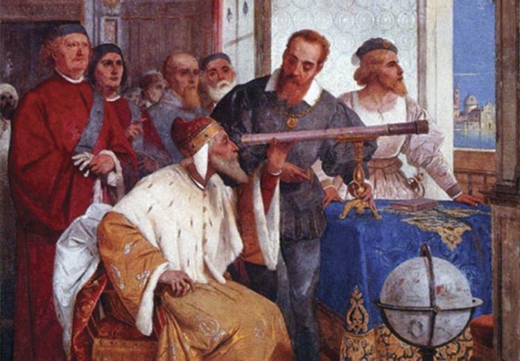 Giuseppe Bertini, Galileo Galilei Showing the Doge of Venice How to use the Telescope, 1858.