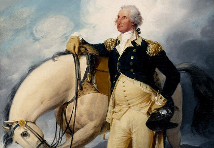 Washington at Verplanck's Point by John Trumbull