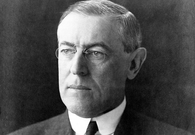 President Woodrow Wilson, 1912.