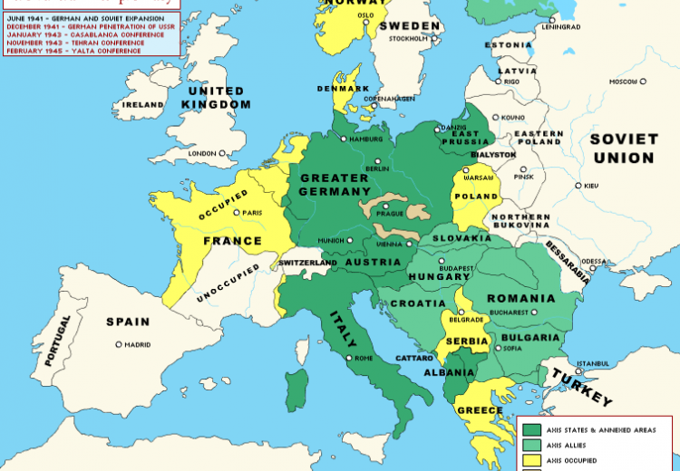 Map Of World War 2 In Europe Map Of World War 2 In Europe